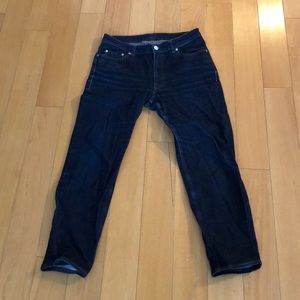 Acne raw denim jeans, size 28